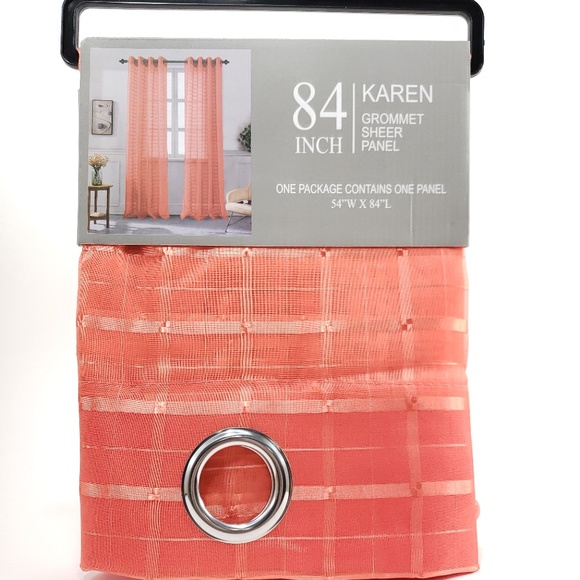 Karen Sheer Grommet-Top Single Curtain Panel_CLSHR - Picture 2 of 7